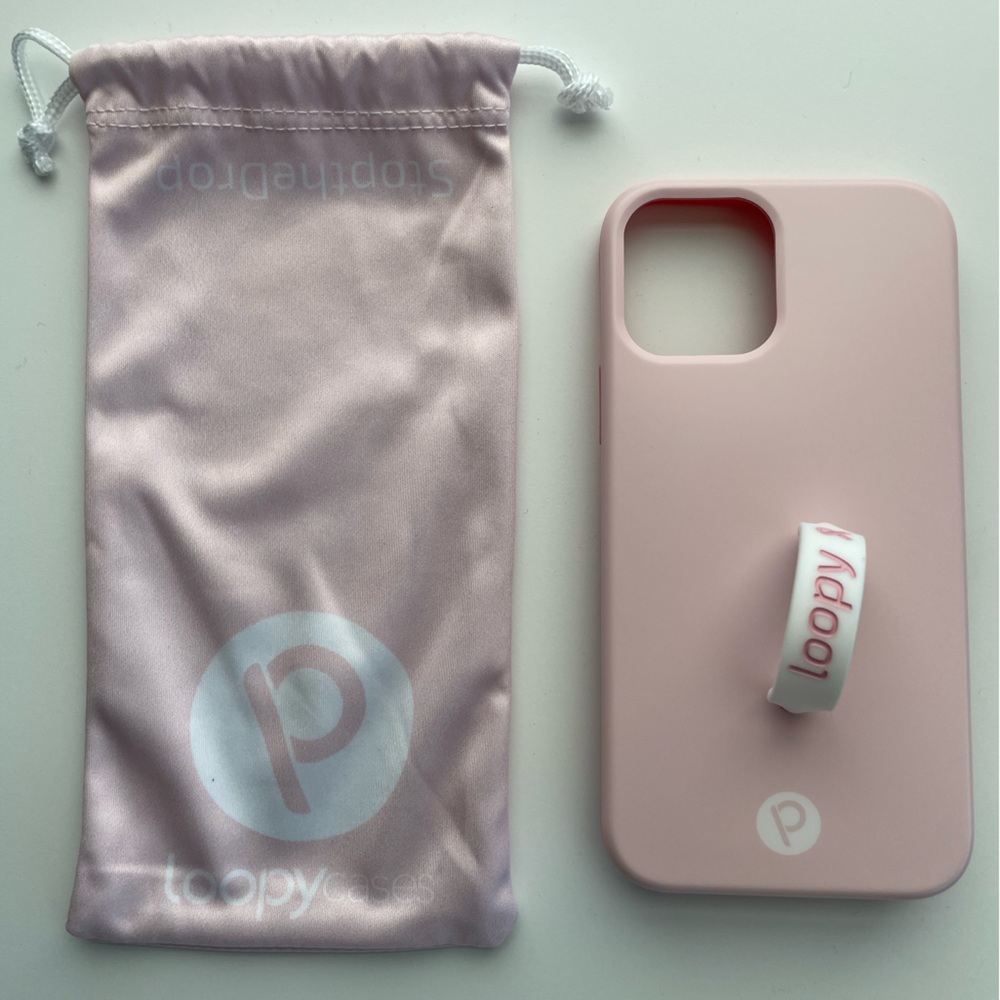 Loopy iPhone 12/12 Pro (6.1” Screen) Blush Lefty Case